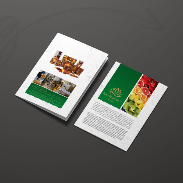 طراحی کاتالوگ مواد غذایی زرنگاران