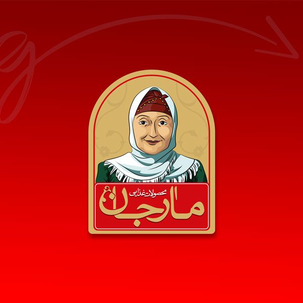 طراحی هویت بصری مواد غذایی خانگی مارجان