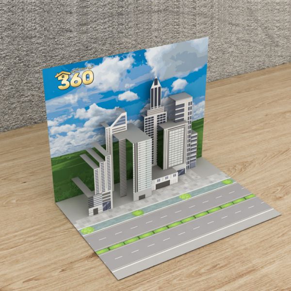 طراحی بروشور سهبعدی املاک آنلاین 360