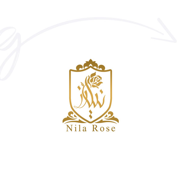 طراحی لوگو گل فروشی نیلا رُز