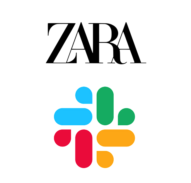 تغییرات درطراحی لوگو جدید ZARA و SLACK و نظر منتقدان