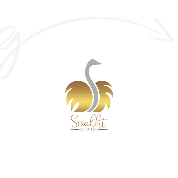 طراحی لوگو مزرعه شترمرغ سی سخت