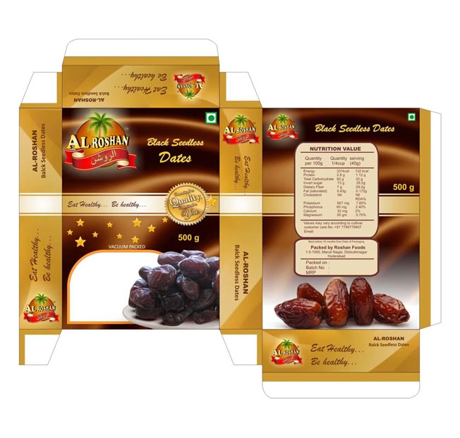 طراحی بسته بندی خرما مطابق با استانداردها