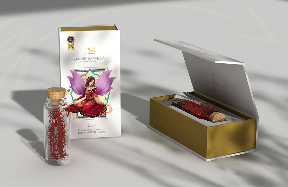 Divine-saffron-packaging-design