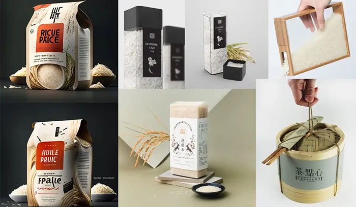 طراحی بسته بندی برنج