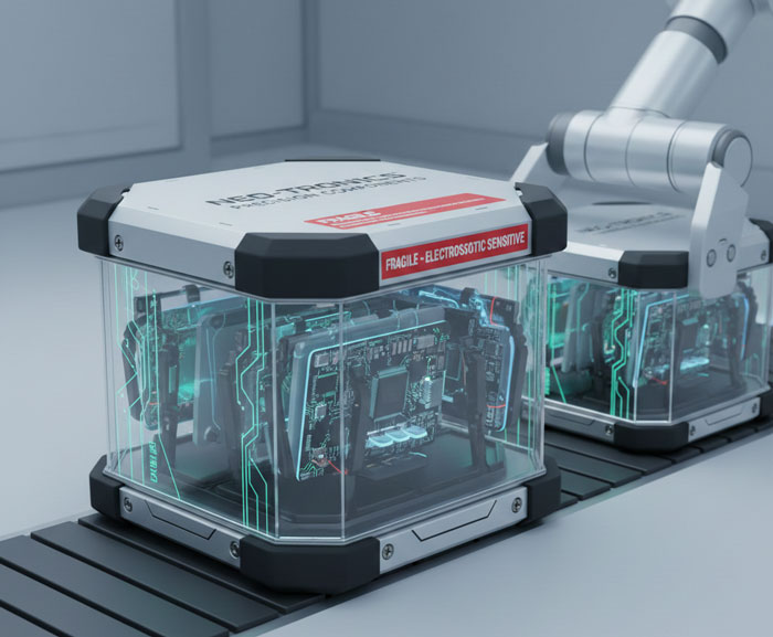 طراحی بسته بندی قطعات الکترونیکی