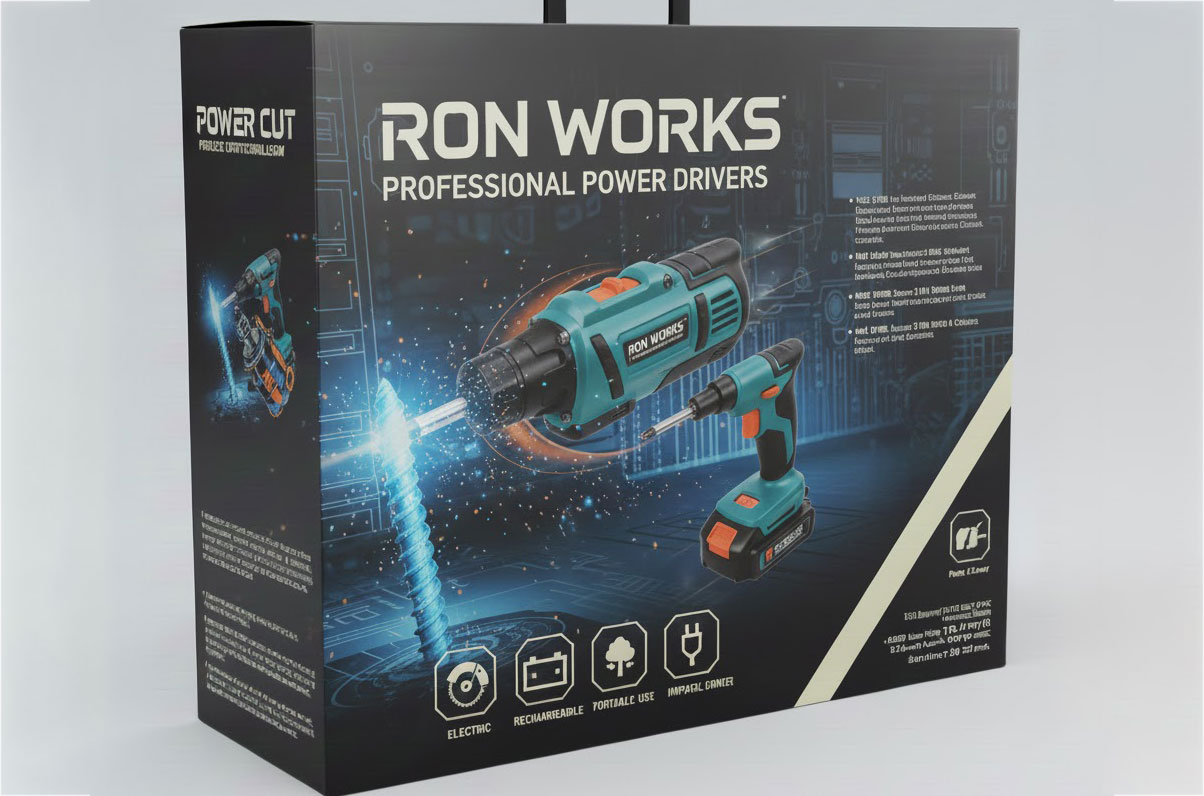 طراحی بسته بندی پیچ گوشتی برقی