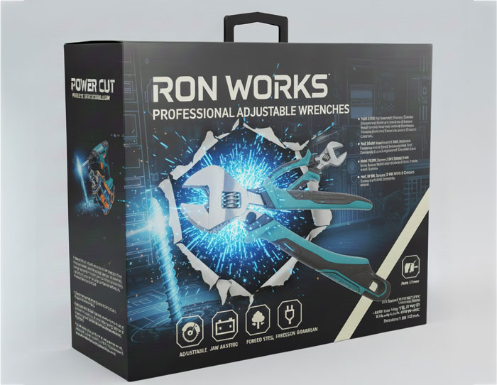 طراحی بسته بندی آچار فرانسه