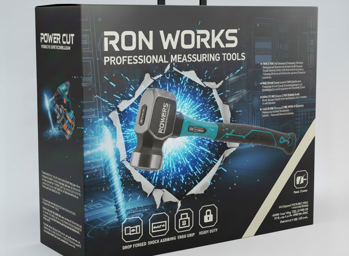 طراحی بسته بندی چکش صنعتی