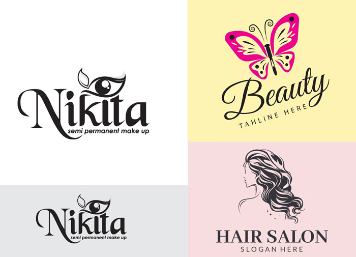 نمونه لوگو آرایشگاه زنانه