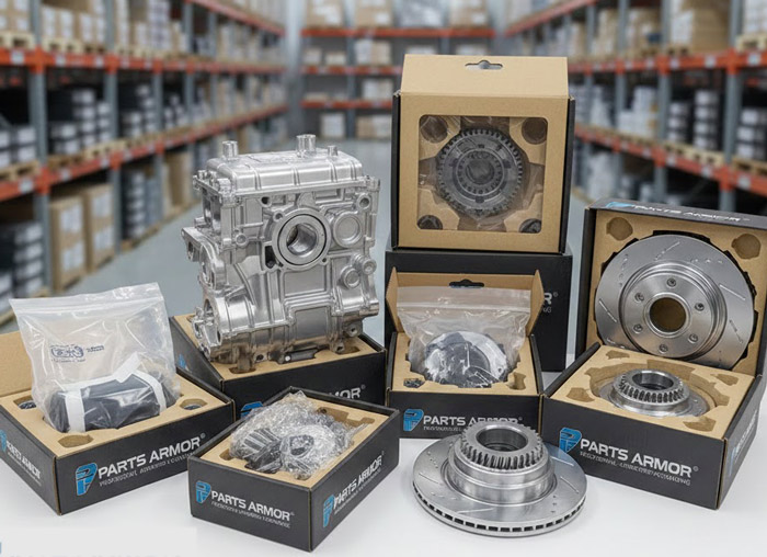 طراحی بسته بندی قطعات ماشین