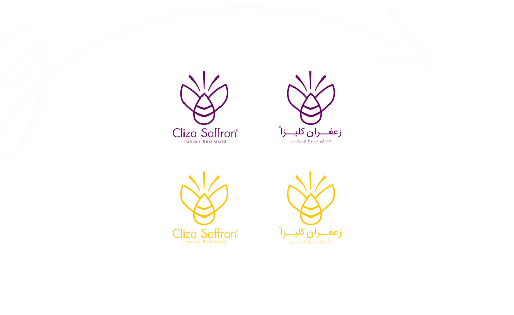 طراحی لوگو زعفران زنبور